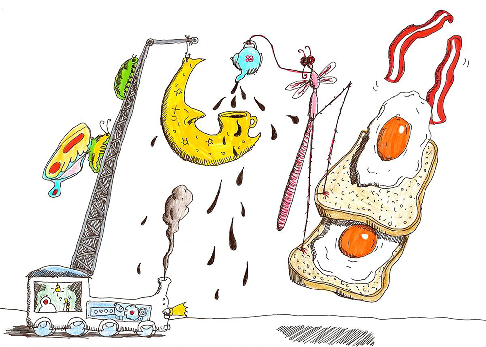 Breakfast crane