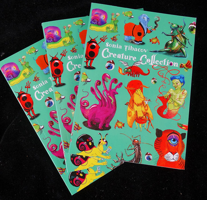 Creature Collection book cute funny creepy creatures illustrated by Drakula Approved