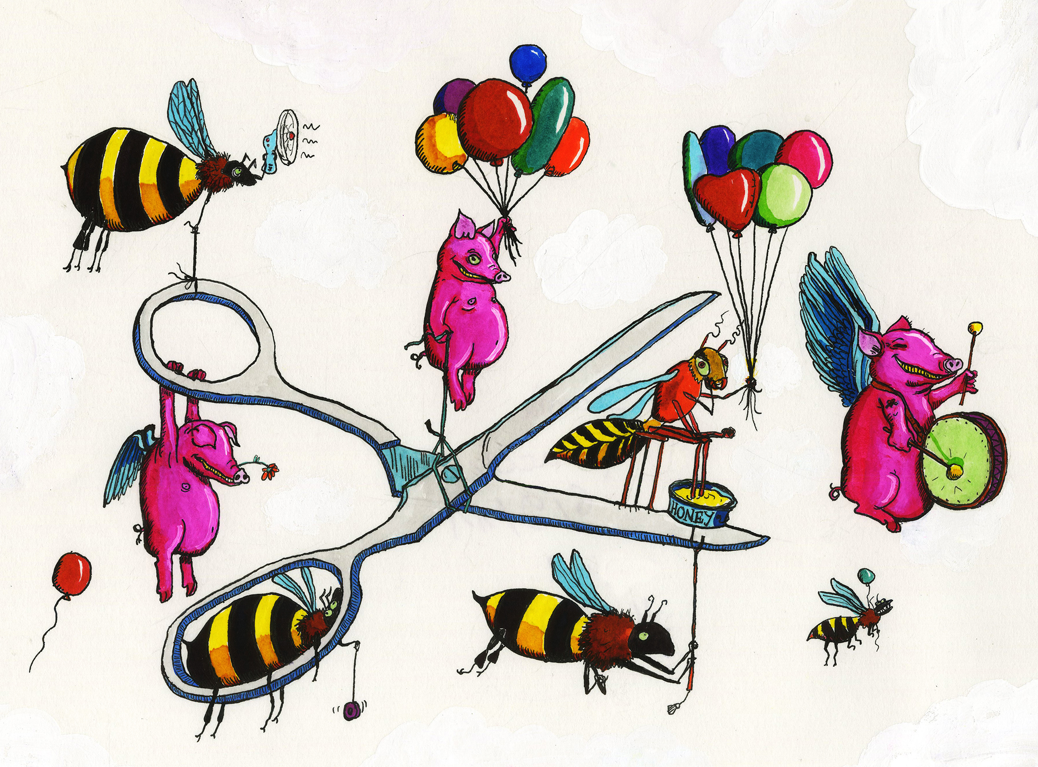 Pig parade